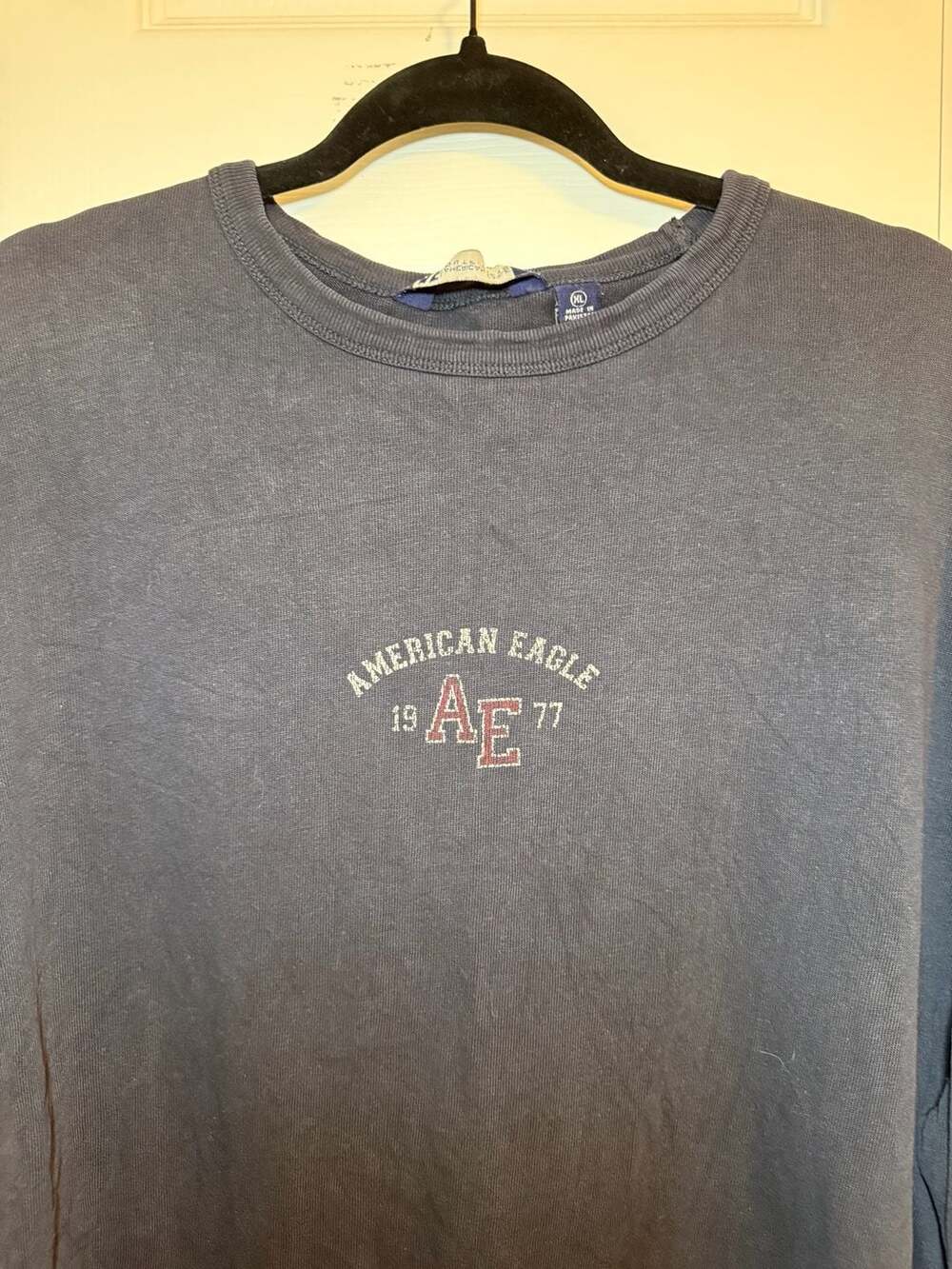 Y2K American Eagle Outfitters AE 1977 Graphic Long Sleeve Crewneck Sweatshirt XL